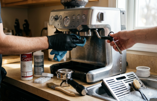 espresso cleaning time